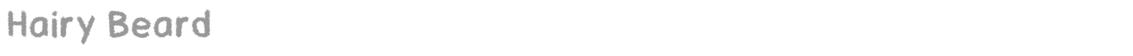 Hairy Beard font preview